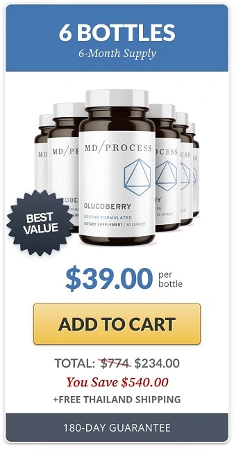 Buy GlucoBerry 6 Bottles